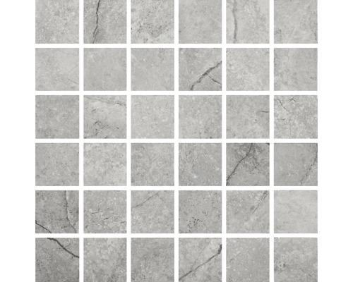 Mosaïque en grès cérame fin Wells pearl poli 30x30cm Carreaux de mosaïque en grès cérame