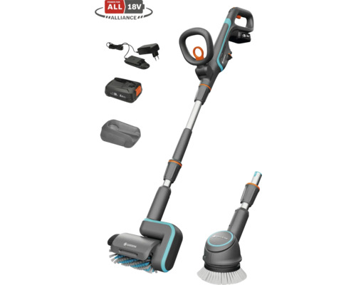 Akku Multi-Reiniger GARDENA Universal 04/18V inkl. 2,5Ah Akku und Ladegerät Gardena Akku-Fugenbürste mit Akku, Ladegerät und Bürstenköpfen