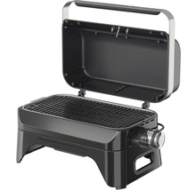 Barbecue à gaz portable ouvert avec grille de cuisson