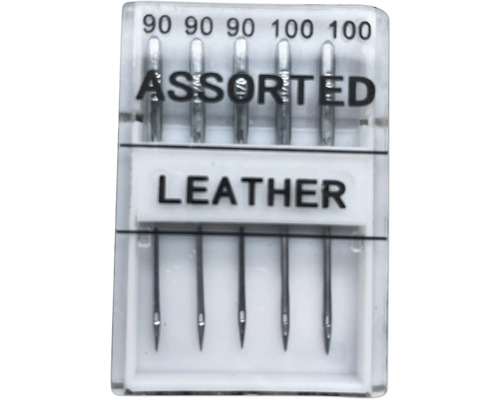 Assortiment d''aiguilles à cuir dans un emballage