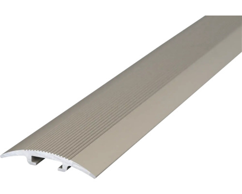 SKANDOR Übergangsprofil Aluminium Edelstahloptik mattiert 4,8x30x900 mm