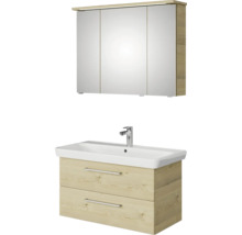 Waschtisch mit Unterschrank und Spiegelschrank für das Badezimmer