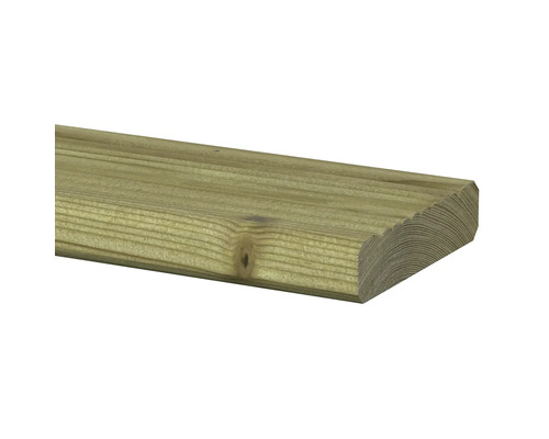 Holzbrett mit abgerundeter Kante