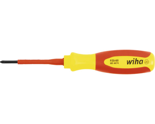 Tournevis VDE Wiha 164 mm Pozidriv PZ0 Tournevis VDE Wiha 164 mm Pozidriv PZ0