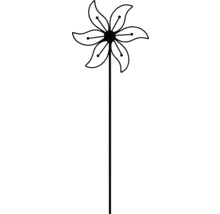 Girouette à motif floral pour le jardin