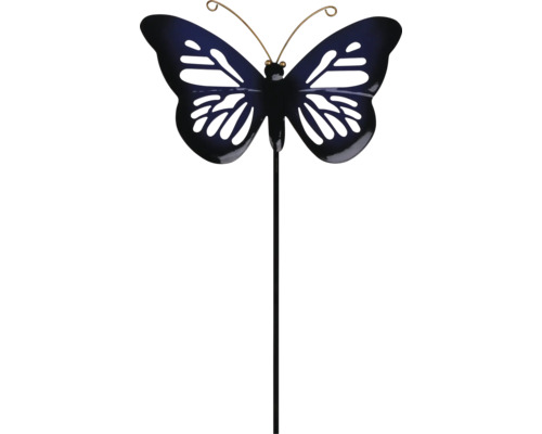 Tige décorative papillon Lafiora métal h 118 cm noir