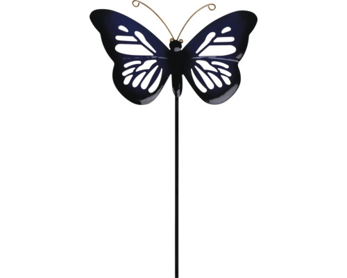 Tige décorative papillon Lafiora métal h 95 cm noir