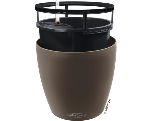 Pot de fleurs avec système d''irrigation et indicateur de niveau d''eau