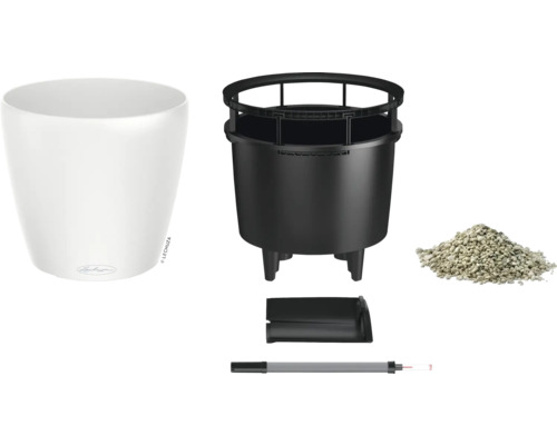 Lechuza Classico 21 Kit complet avec pot, insert, système d''irrigation et substrat