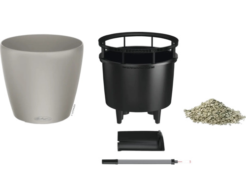 Blumenkübel Set mit Einsatz, Substrat, Wasserstandsanzeiger und Zubehör