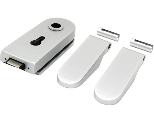 Garnitur für Glasschiebetür mit Griffmulde und Zubehör