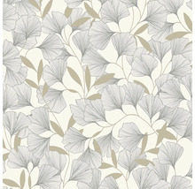 Papier peint avec motif de feuilles de ginkgo