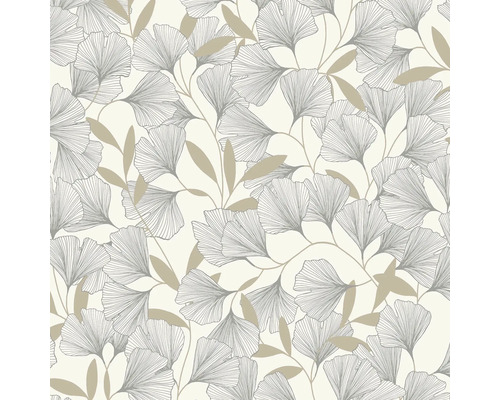 Papier peint avec motif de feuilles de ginkgo