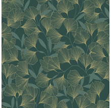 Papier peint à motif de feuilles de ginkgo