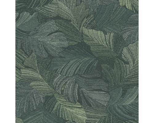 Papier peint avec motif de feuilles