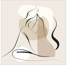 Leinwandbild Line Art Woman VI 27x27 cm