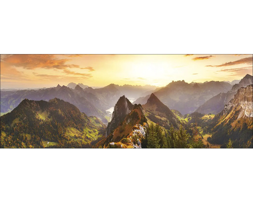 Leinwandbild Mountain Landscape III 77x27 cm