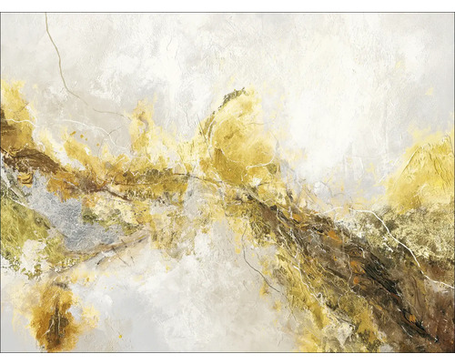 Tableau sur toile Black-White-Gold 77x57 cm