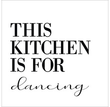 Inscription : Cette cuisine est faite pour danser