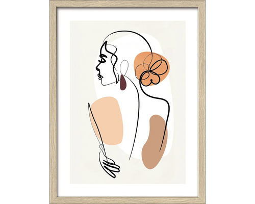 Tableau encadré Line Art Back View IV 33x43 cm Tableau encadré Line Art Back View IV 33x43 cm