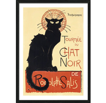 Affiche encadrée d''un chat noir par Henri de Toulouse-Lautrec