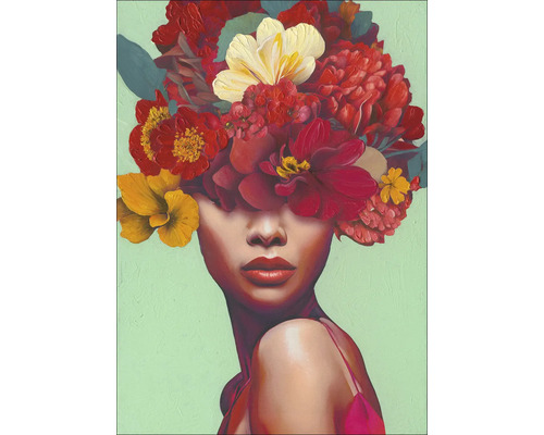 Tableau sur toile Original Flowers On Her Face VIII 50x70 cm