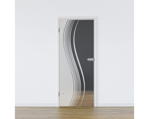 Porte vitrée Pertura set complet Glera Reflect 01 584x2085x8 mm gauche y compris ferrure Jonte Studio non verrouillable Porte vitrée Pertura set complet Glera Reflect 01 584x2085x8 mm gauche y compris ferrure Jonte Studio non verrouillable