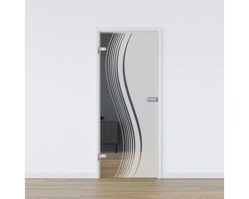 Porte vitrée Pertura set complet Glera Reflect 02 959x1972x8 mm gauche y compris ferrure Jonte Studio non verrouillable Porte vitrée Pertura set complet Glera Reflect 02 959x1972x8 mm gauche y compris ferrure Jonte Studio non verrouillable