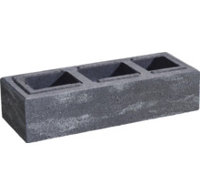 Muret Trendline brique de construction 1 1/2 anthracite nuancé 57 cm x 19 cm x 12 cm