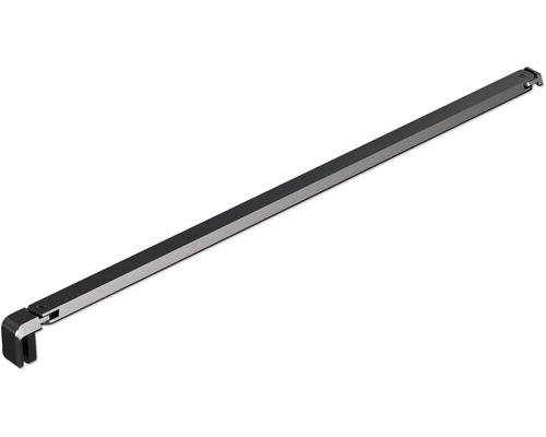 Étrier de stabilisation form&style MODENA trapèze 1200 mm raccourcissable noir mat Barre de penderie extensible pour montage dans l''armoire