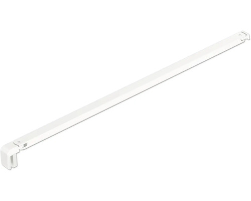 Étrier de stabilisation form&style MODENA trapèze 1200 mm raccourcissable blanc mat Support de tringle à vêtements pour la fixation d''une tringle à vêtements