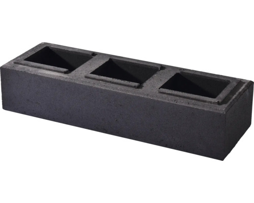 Système de mur Trendline brique de construction 1 1/2 anthracite 60 x 20 x 16,7 cm