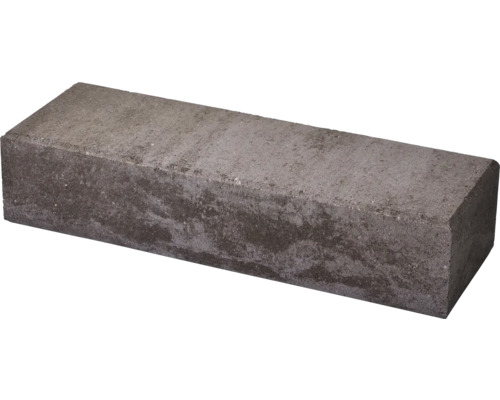 Système de mur Trendline pierre de finition 1 1/2 gris-terre chiné lisse 60 x 20 x 16,7 cm