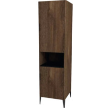 Hochschrank mit 2 Türen Devo Lotos 50x190x53 cm Anschlag rechts bronze expressive oak