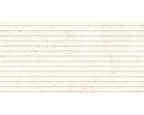 Carrelage mural en grès FANTI 29,8 x 59,8 x 0,8 cm crème mat satiné (lappato) rectifié