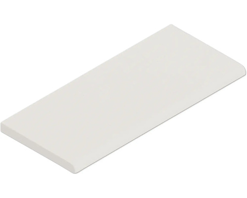 Bordure de piscine margelle Licia élément plat droit blanc béton 74,7 x 31 x 3,5 cm