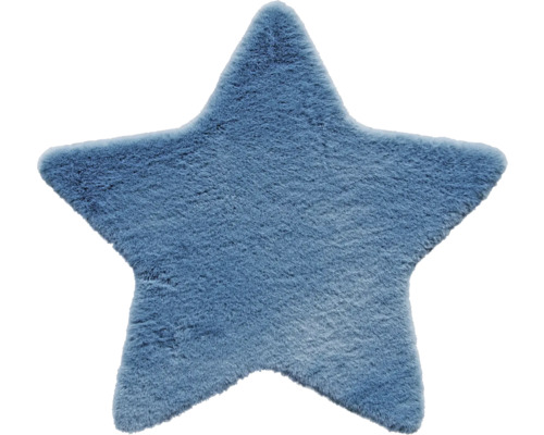 Tapis Romance étoile bleu 80x80 cm