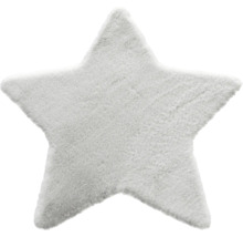 Tapis Romance étoile gris clair 80x80 cm-thumb-0