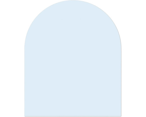 Plaque de cheminée verre transparent de sécurité trempé 1000 x 1000 mm semi-circulaire transparent Plaque de cheminée verre transparent de sécurité trempé 1000 x 1000 mm semi-circulaire transparent