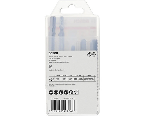 Set de lames de scie sauteuse Bosch dans son emballage