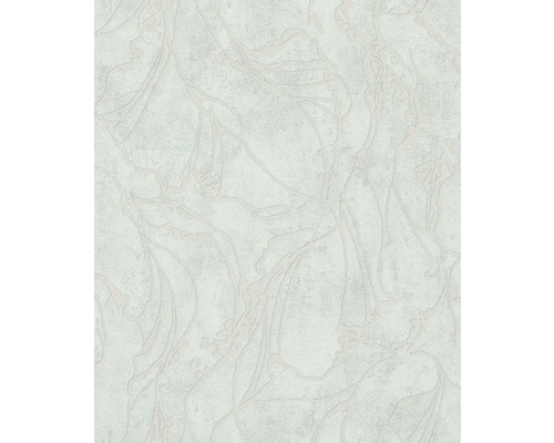 Papier peint intissé 34253 City Glow abstrait gris vert Papier peint à motif de feuilles pour l''intérieur