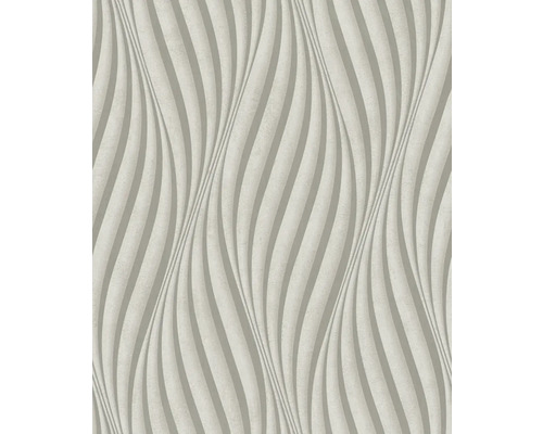 Papier peint intissé 34259 City Glow aspect 3D beige Papier peint avec motif ondulé en trois dimensions