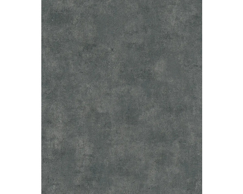 Papier peint intissé 34271 City Glow uni noir argent Papier peint vinyle gris avec aspect pierre