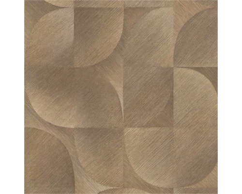 Vliestapete 10392-11 Versailles Grafisch braun Tapete mit Kreis- und Quadratmuster