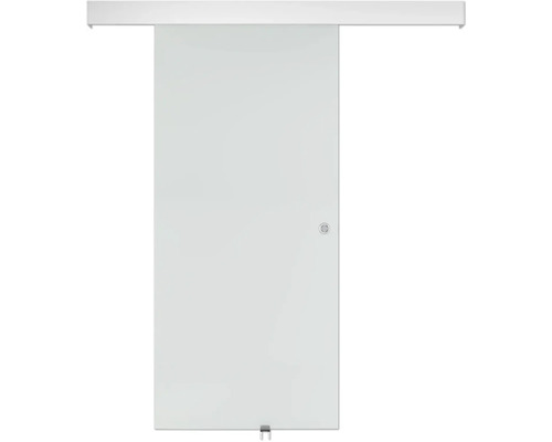 Porte coulissante en verre avec poignée