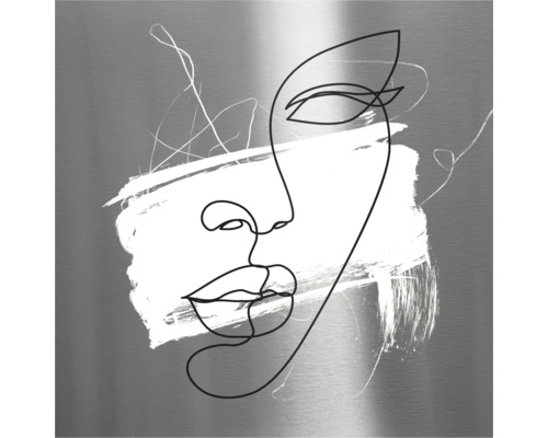 Dessin au trait décoratif d''un visage de femme