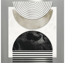 Image murale abstraite avec formes géométriques