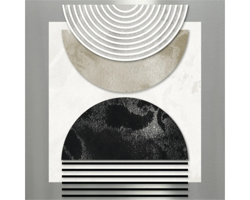 Image murale abstraite avec formes géométriques