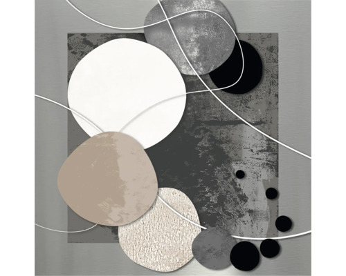 Image murale décorative avec des formes géométriques et des lignes