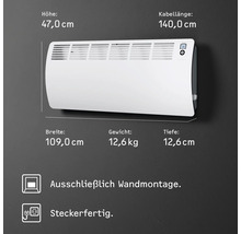 Wandkonvektor Stiebel Eltron CON 30 Premium 109x47 cm 3000 W
